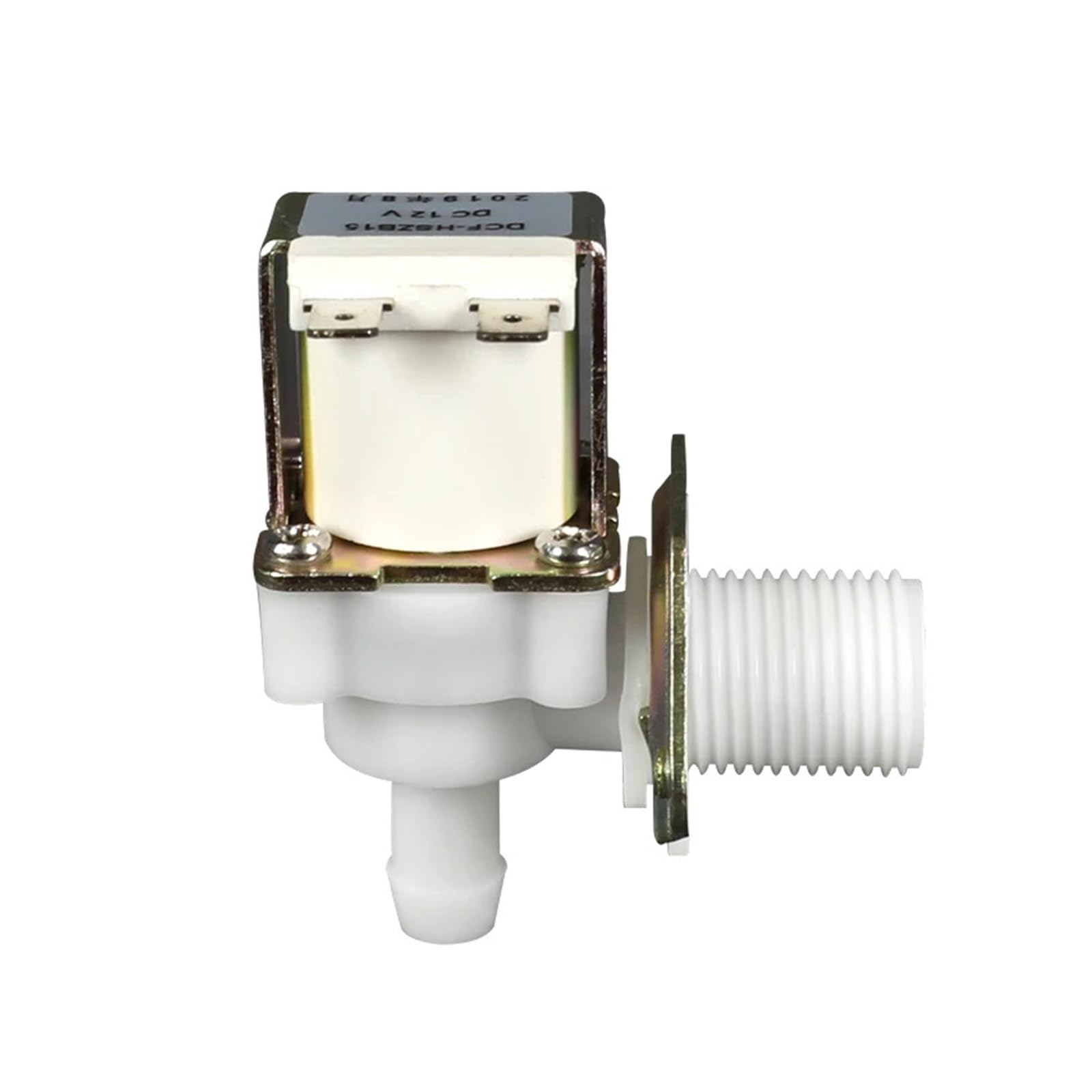 BALYDLUL Plastic Motorized Solenoid Valve Drinking Fountain Inlet Valve 1/2" External Thread Water Outlet 12mm 12V 24V 220V(220VAC,Normally Closed)
