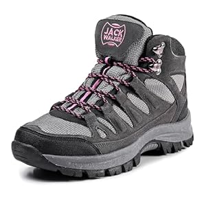 Jack Walker Women’s Trekking and Hiking Boots – Lightweight Walking Ladies Boots for Outdoor Adventures JW1005