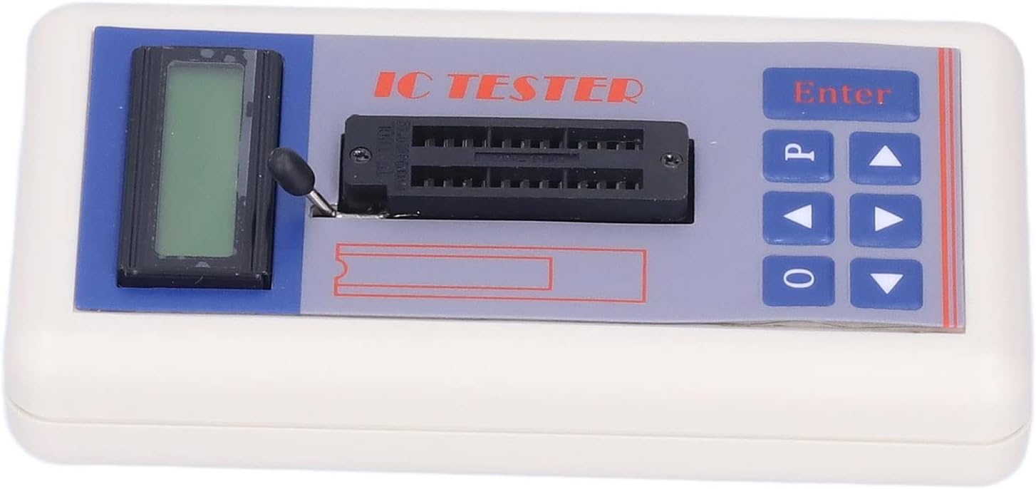 Yctze TSH-06F Integrated Circuit Tester - Multifunction IC Transistor Meter with 5V, 3.3V, AUTO Modes Efficient Microelectronics Testing and Automatic Shut Down Function Engineers (No terminals)