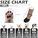 EXPAWLORER Anti Slip Dog Socks to Prevent Licking Paws, Shoes for Hot Pavement, Boots & Paw Protectors with Grippers, Waterproof Booties for Hardwood Floors for Small Medium Large Senior Dogs Khaki M