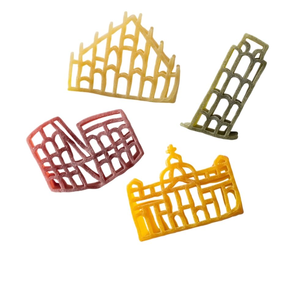 Dalla Costa Pasta Monumentos Happy Pasta. Made in Italy. Paquete Ahorro 12x500 gramos