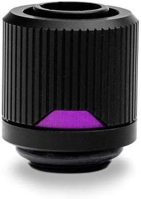 EKWB EK-Quantum Torque STC-10/13 Compression Fitting for Soft Tubing, 10/13mm (3/8" ID, 1/2" OD), Black, 4-Pack