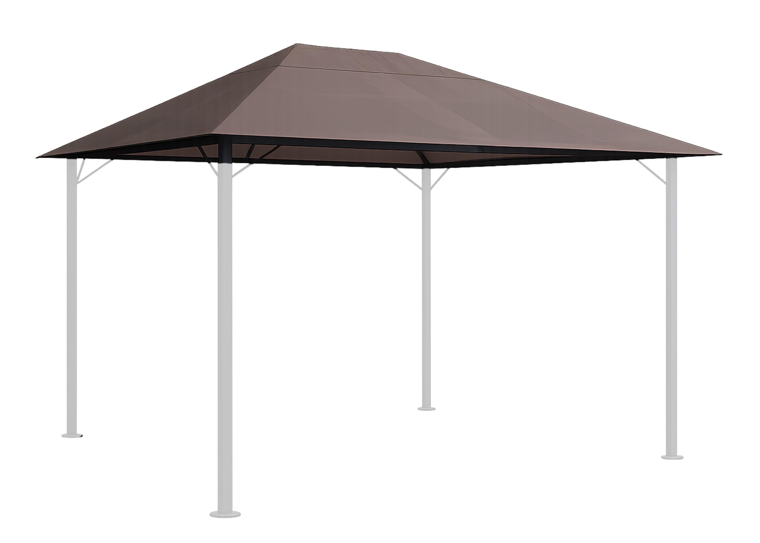QUICK STAR Replacement Roof for Garden Gazebo 3X4M Brown-Gray-image-36