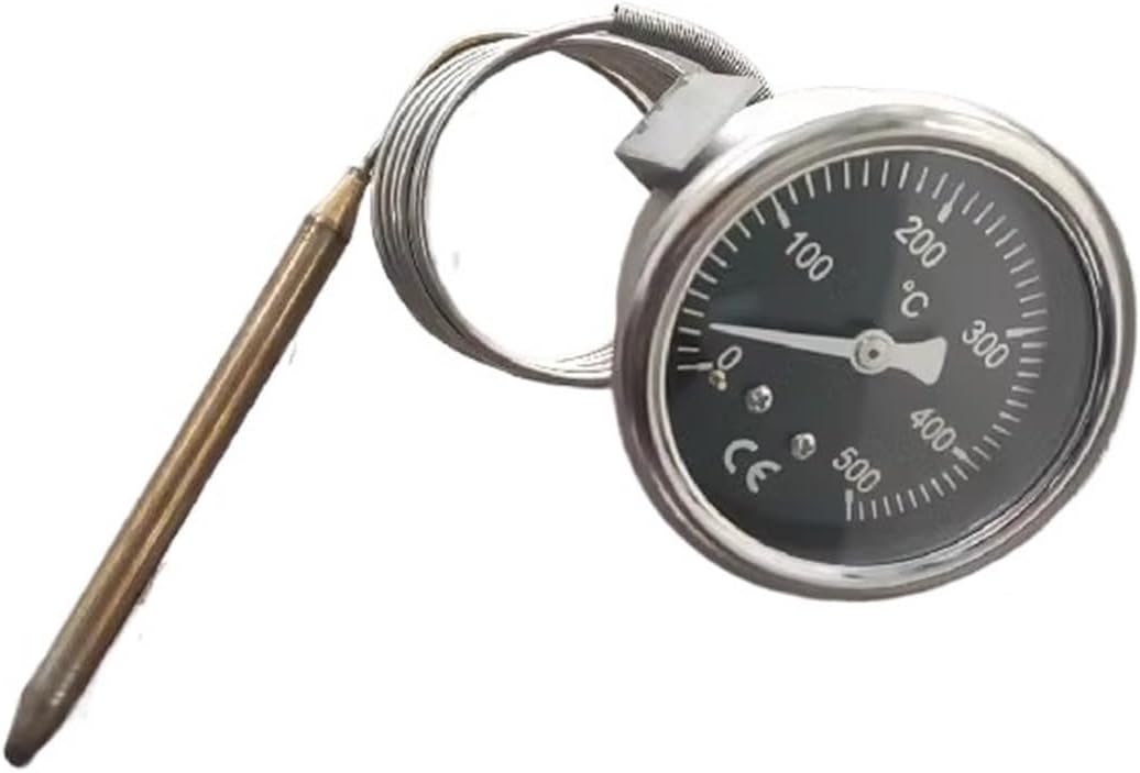 EP4 pizza oven electric bread kiln thermometer pointer temperature display, 500 degrees metal plate gauge,Practicality