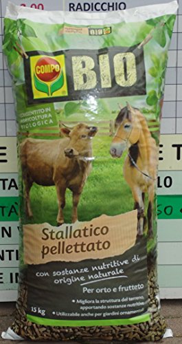 Compo Bio Stallatico Pellettato kg. 15 Concimi Organici/Biologici, Multicolore, Unica