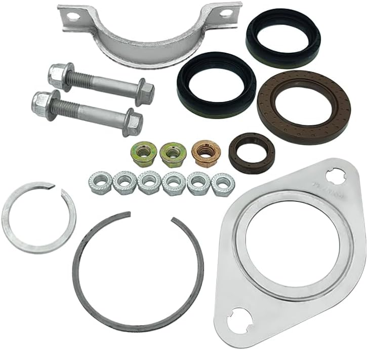 Axle Seal Reseal Kits, Front Pump Seal + Selector Shaft Seals + Clutch Nuts Fits for Ford Focus Escort Fiesta Fusion Ka BE146 DPS6