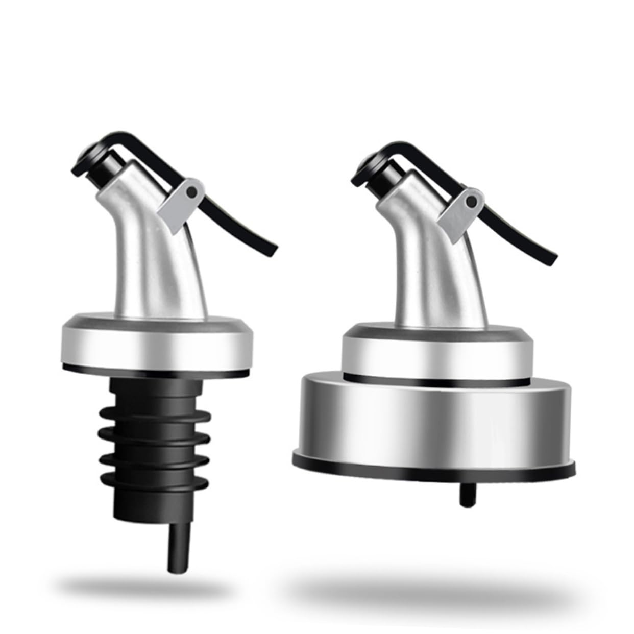 SOLUSTRE 10Pcs Oil Pourer Spout Press Nozzle for Wine Liquor Sauces Leak Design for Home Professional Use Kitchens Restaurants Bars and Cafes