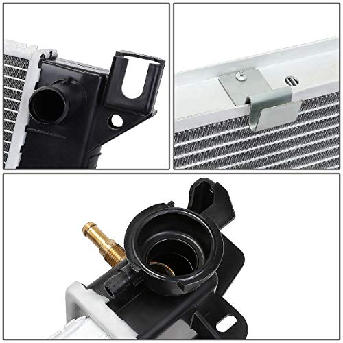 Dna Motoring Oem-Ra-1850 1-Row Aluminum Cooling Radiator Compatible With 96-00 Grand Voyager/Caravan At, 25-13/16" W X 14-7/8" H X 1-1/4" D, 1-5/16" Inlet, 1-9/16" Outlet #TOP3