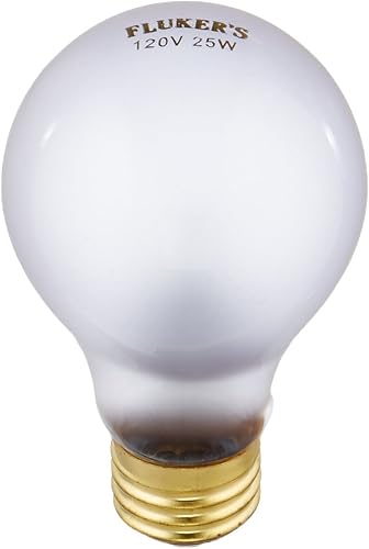 Fluker's Iluminación incandescente para reptiles, bombilla de espectro completo para reptiles, fabricada con neodimio, proporciona luz infrarroja,