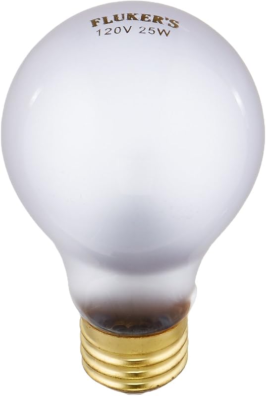 Lâmpada Incandescente para Répteis Fluker's, Luz Diurna de Espectro Completo com Neodímio e Infravermelho, 25 W
