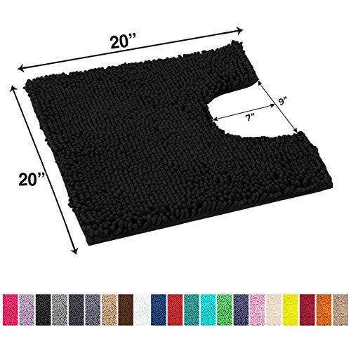 LuxUrux Bath Mat-Extra-Soft Plush Bath Shower Bathroom Rug,1'' Chenille Microfiber Material - Image 2