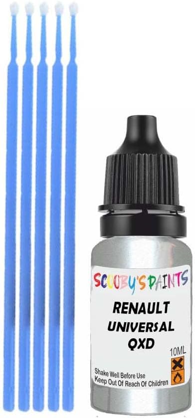 Touch Up Paint Compatible With Renault Universal White Pearl Qxd Scratch Fix Automotive Car (10Ml)