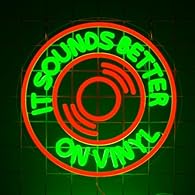 Sounds Better On Vinyl: This neon can be used to decorate your music room, and the colorful light create a more mysterious atmosphere. If you are also a classical music lover, you should not miss this neon sign! High-quality & Safe: The neon light co...