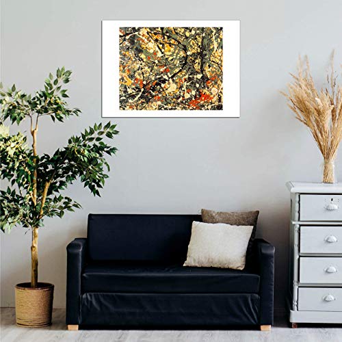 Affiche Jackson Pollock numéro 8 1949 encadrée mat grand format anti-reflet