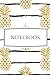 Notebook: (6 ÃÆÃâ 9 in ), Cute Gold Pineapple Striped Pattern to Take Notes, Lessons, Homework