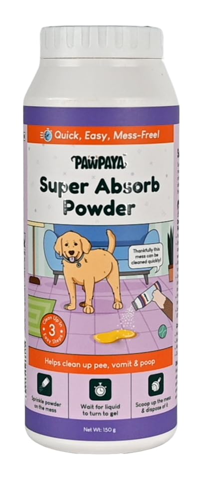 Pawpaya Super Absorb Powder for Dogs Ultimate Solution for Pee, Vomit, and Poop Cleanup with Odor Control 150 gm (B0DB56Z13G) Amazon Price History, Amazon Price Tracker