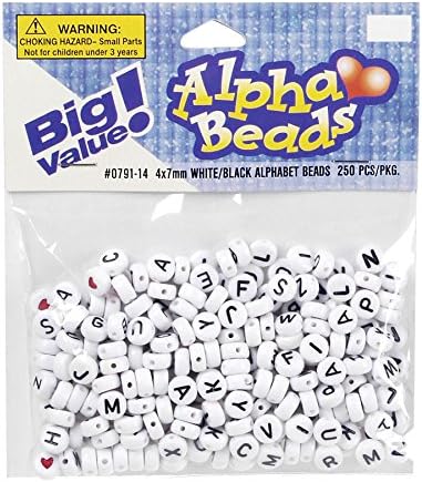 ALPHA BEADS 7mm Rnd (250 Piece), White