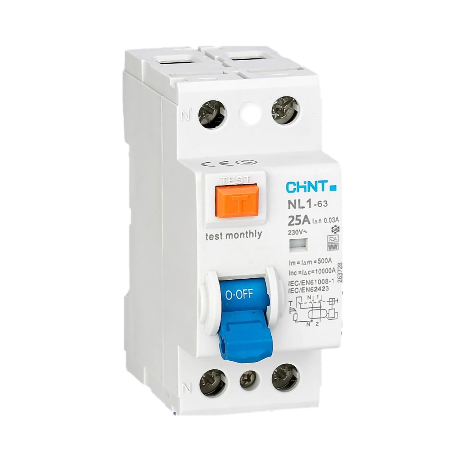 Differenziale puro Chint 263718 NL1-63-1p+n tipo F