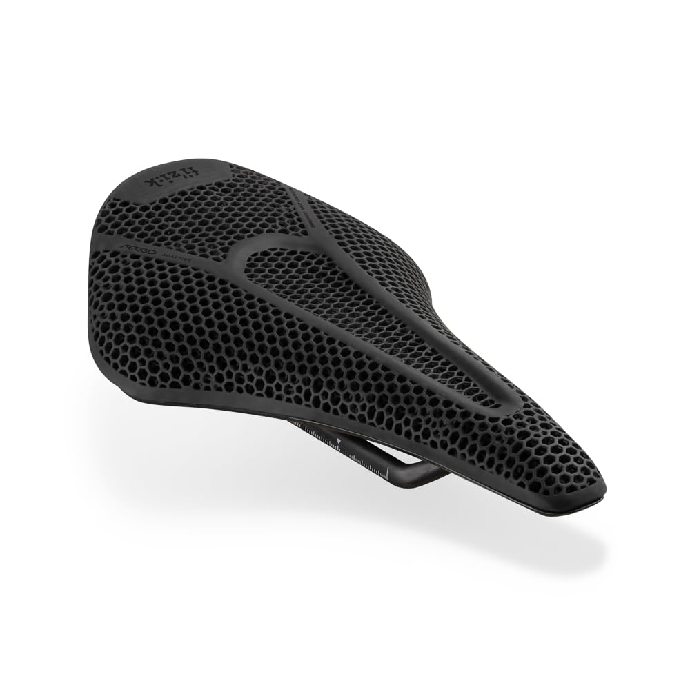 Fizik Vento Argo R1 Adaptive,3D Printed Short-Nose Bike Saddle, Black, 140mm