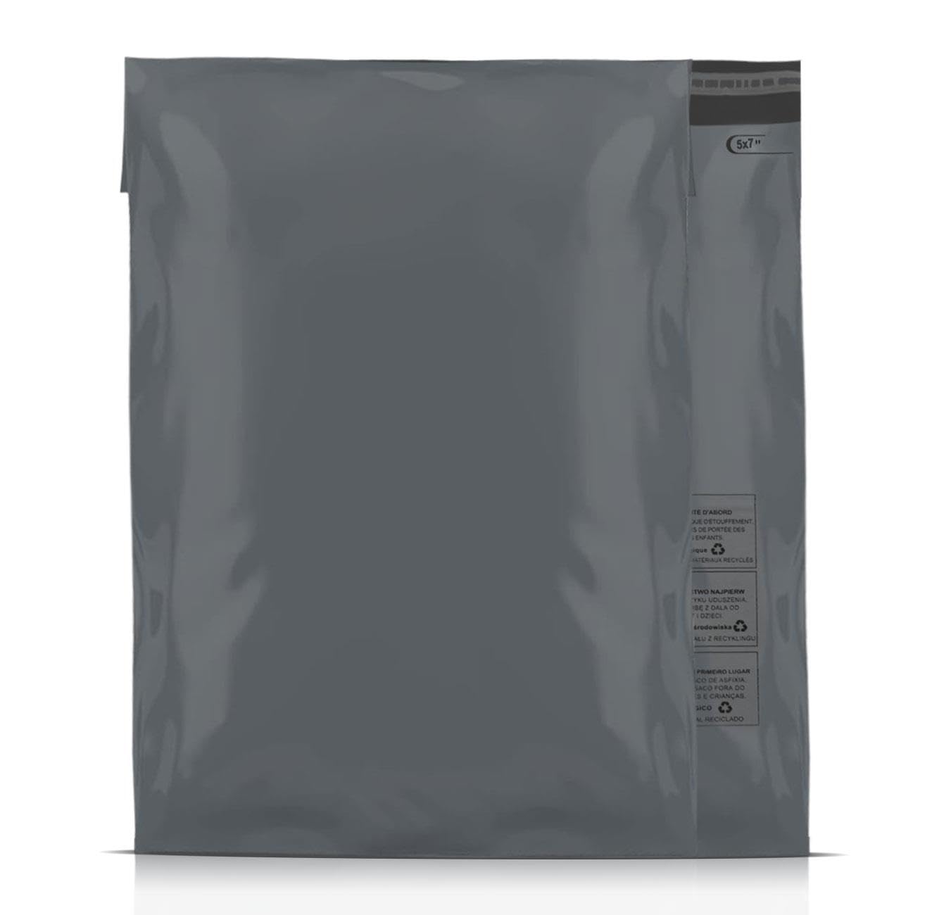A2Z Eco Grey 100 Poly Mailing Parcel Bags 5x7 Self Seal Post Bags