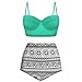 Produktbild BOLANQ 85c Marine Bikini rot Damen weiß Oberteil schwarz bügel Zip wrap peietten Strawberry braun Panty mädchen surf Lidea high Waist Sport 110 Bikini Damen sexy muxilove Push up Sex