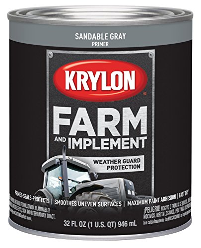 Image of Krylon 2039 Farm & Implement Brush, Sandable, 1 Quart Architectural Paints, Each, Gray Primer