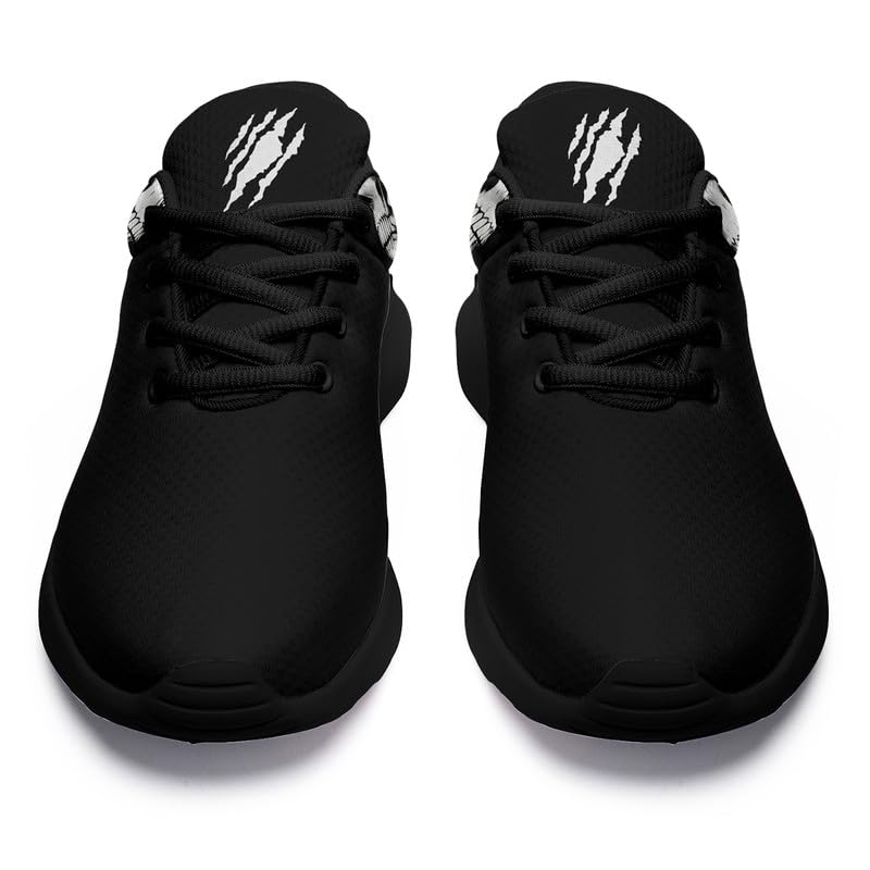 Women's Running Shoes with Unique Skull Rose Print, Non Slip Athletic Gym Training Walking Sneakers for Men2