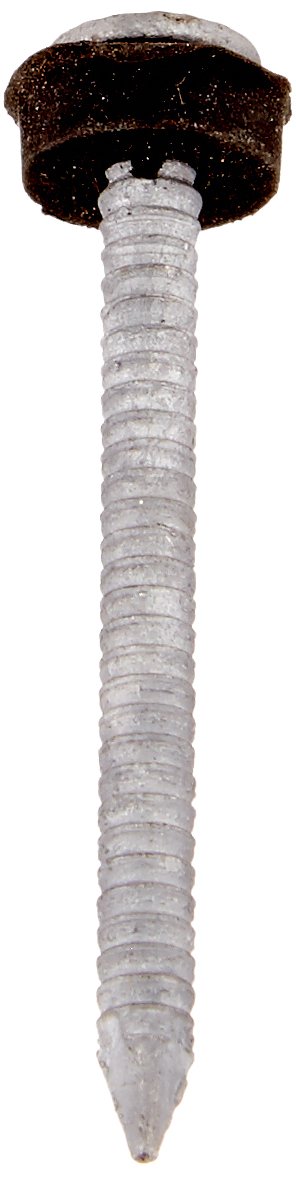 Fas-N-Tite Galvanized Ringed Roofing Nails with Neoprene Washer (1-3/4") - 5lb Box