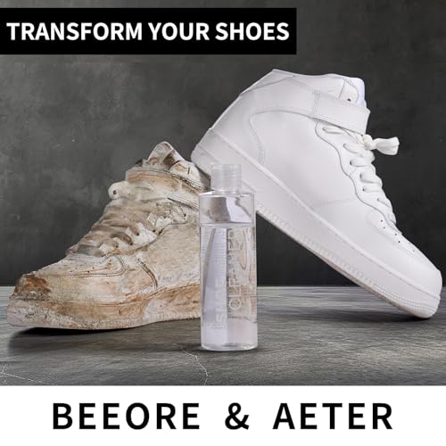 Henviro Shoe Cleaner Kit for Sneaker - 8.5 Oz Shoe Cleaning Kit with Shoe Brushes & Towel, White Shoe Sneaker Cleaner Kit, Suede Shoe Cleaner for Suede Mesh Leather Knit, and Most Materials4