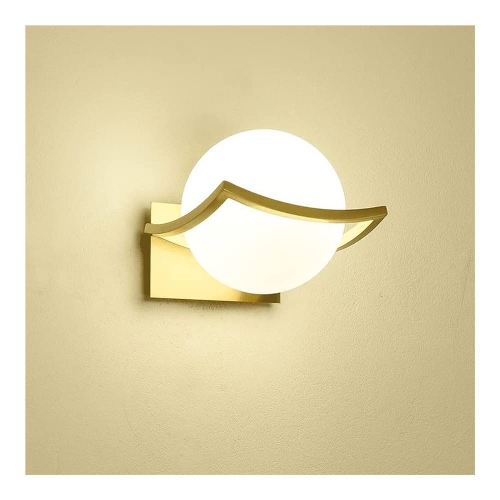 YNIYUJKL Wall Lamp, Wall Sconces Lamps Industrial Lighting,Villa Hotel Aisle Balcony Indoor Wall Lamps Wall Mounted Lights E27 All Copper Wall Lighting Fixture