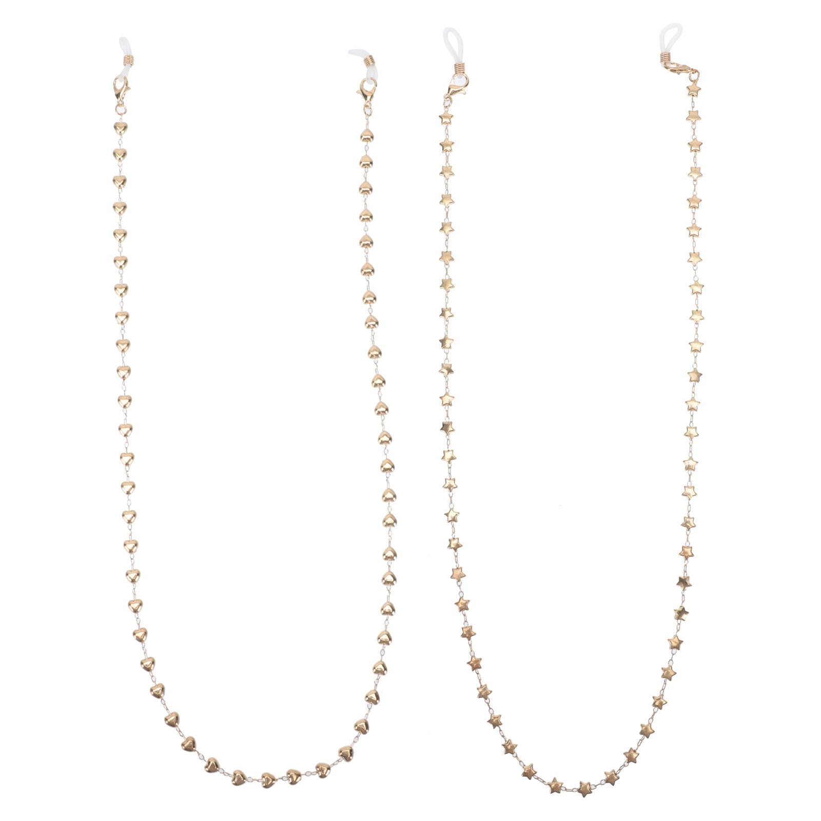 GALPADA 10 Pezzi catena sospesa gold chain Portaocchiali catena in di porta fibbie copri bocca ferma occhiali portacandele cordoncino decorativo per occhiali catena antiscivolo