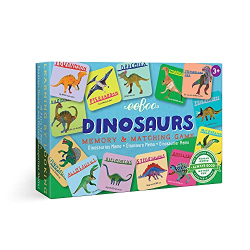 eeBoo Little Dinosaurs Memory & Matching Game, Ages 3+, 1-4 Players - image 1