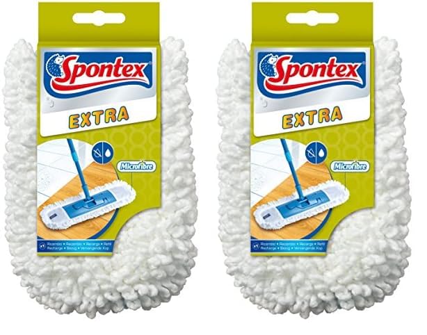 SPONTEX mopa Microfibra Recambio 1 ud (Paquete de 2)