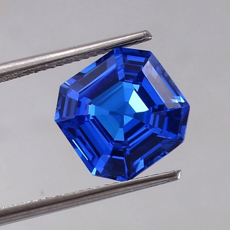Spinelle bleu de Ceylan Asscher : pierre précieuse de prestige - 3