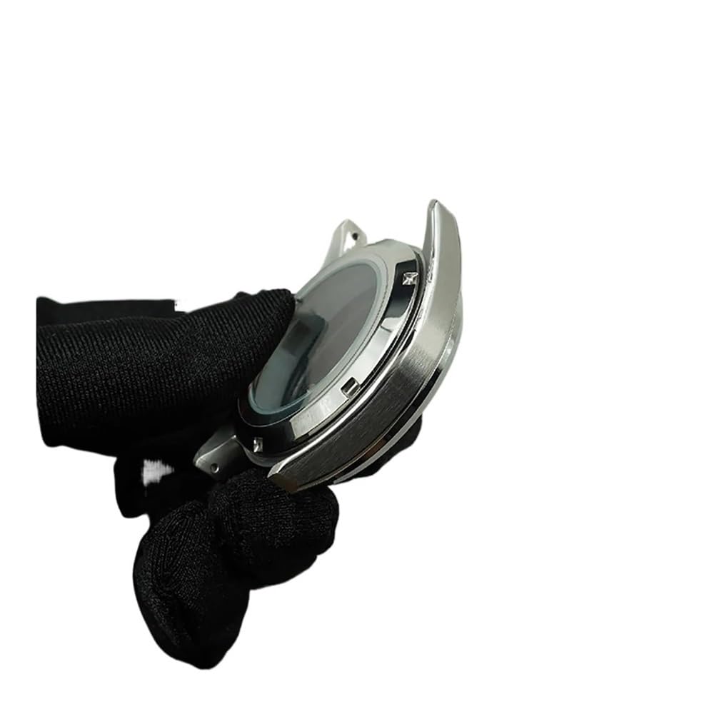 Parti di assemblaggio for orologio meccanico da 41 mm for cassa modificata, cassa in vetro zaffiro in acciaio inossidabile, adatta for movimento NH35 NH36