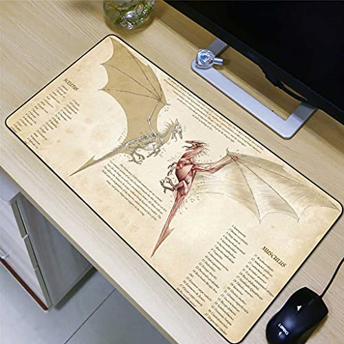 Grand tapis de souris gamer 1000x500 mm pour setup de bureau vintage
