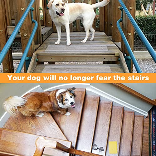 Image of Qingluan Anti Slip Tape Heavy Duty Grip Tape Non Slip Stair Treads Waterproof High Traction Safety Tape for Indoor Outdoor Stairs Steps Floors(Transparent,15-Pack 4 Inch x 24ft)