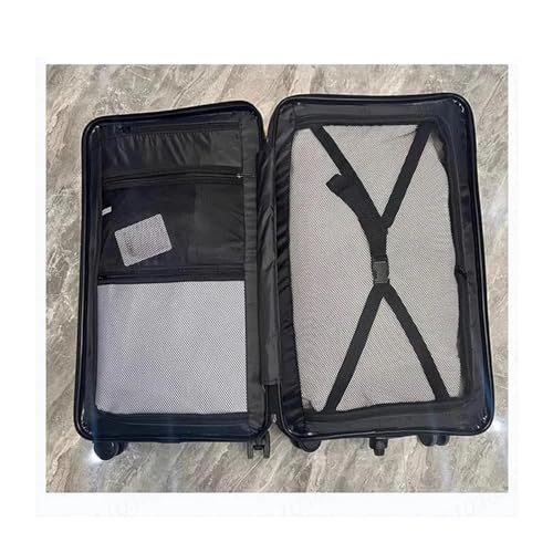 Suitcase Large Capacity Suitcase ABS PC Large Size Luggage Trolley Case with Five Wheels Fall Unisex Travel Bags (Color : Blue, Size : 36 inch)3