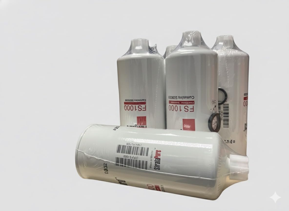 6 FleetG® FS1000 premium fuel water separator spin-on 256-8753; 3329289; 4377880; P551000; 33439; BF1259; 3161407; 3889716;