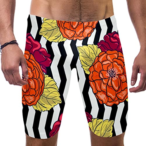 Pantalones cortos de natación para hombre estilo jammer deportivo multicolor en talla S