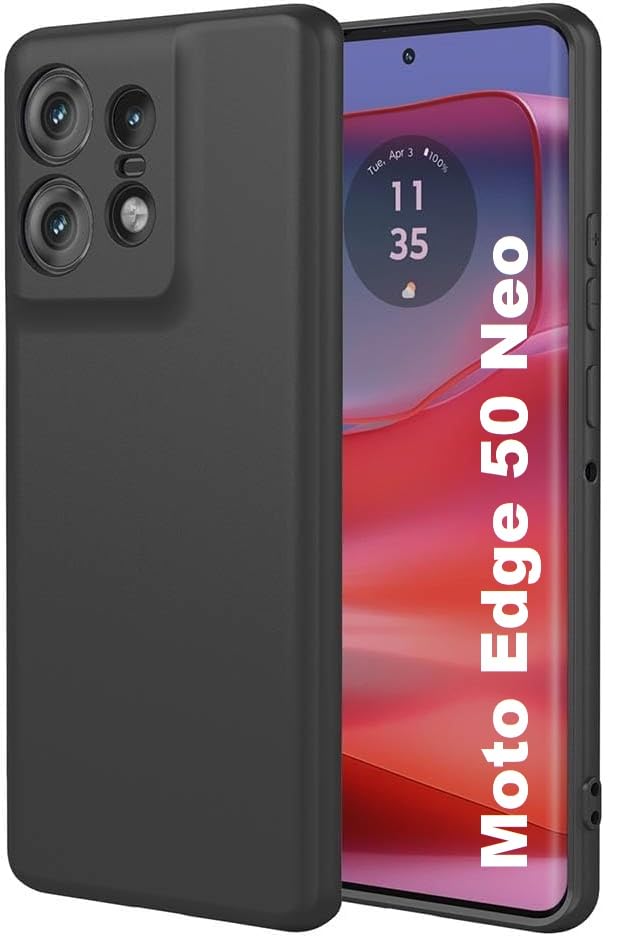 AARALHUB Motorola Edge 50 Neo Back Cover | Black Transparent Case | Back Cover Case for Motorola Edge 50 Neo (B0DGQPCJ9Z) Amazon Price History, Amazon Price Tracker