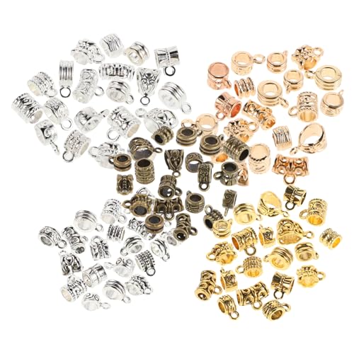 SEWACC 100 Piezas Accesorios De Pulsera De Aleación Gancho Para Cables Cabrestante Blanca Accesorios De Cuentas Espaciadoras Bandeja De Artilugios Gancho Especial Aleación De Zinc