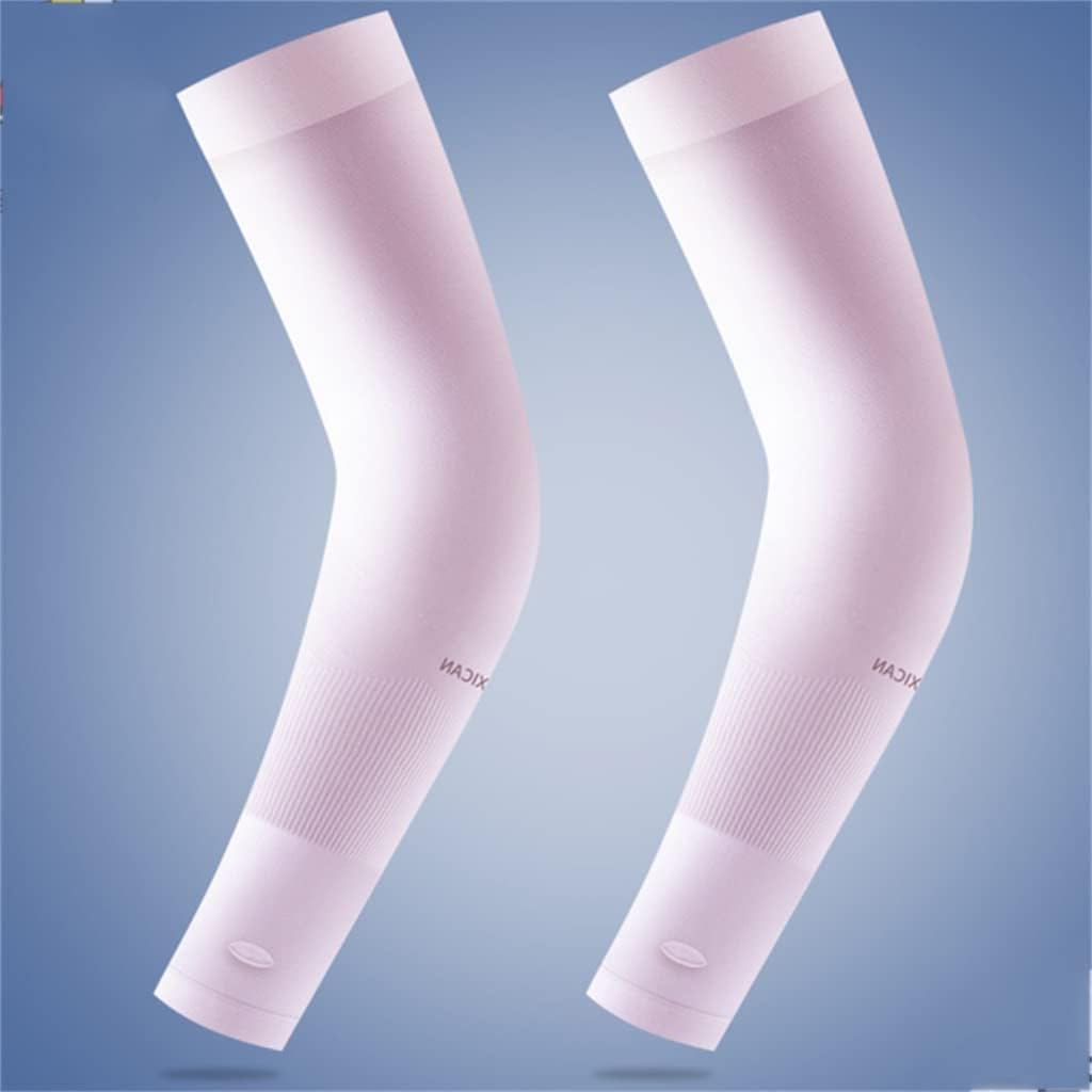 HBJWOV 2 Pairs of Cool Sleeves Men's and Women's Ice Silk Hand Sleeves Arm Sleeves Arm Sleeves(E)
