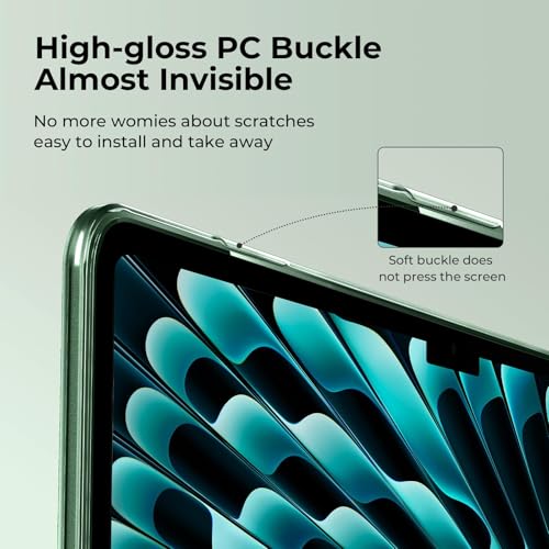 Image of EooCoo Case Compatible for MacBook Air 13.6 inch M5 2026 2025 2024 2022 M4 M3 M2, A3449 A3240 A3113 A2681, Matte Protective Hard Shell Cover, [Ultra-Thin Invisible] [Original Texture] - Midnight Green