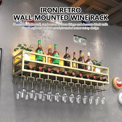 Grand rangement pour bouteilles de vin avec support mural moderne - 3