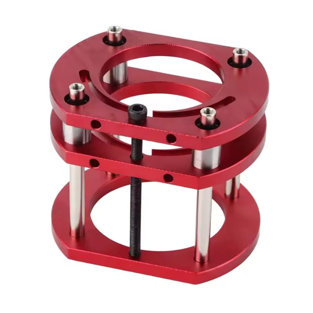 Littimoon Router Lift Base Aluminum Alloy Stainless Steel 4 Jaw Clamping Router Lift Stand Woodworking Platform 4 Jaw Clamping Router Table Lifting System Base