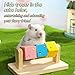 MANON ROSA Hamster Toys Foraging Enrichment Toy for Real Hamster Interactive Puzzle Hide Treats for Syrian Dwarf Guinea Pig Rats Hedgehog Chinchilla Small Animals