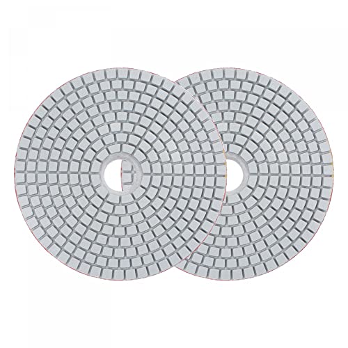 Image of uxcell Diamond Polishing Pad 5-Inch 500 Grits Wet /Dry Grinding for Stone Concrete Marble Countertop Floor 2pcs