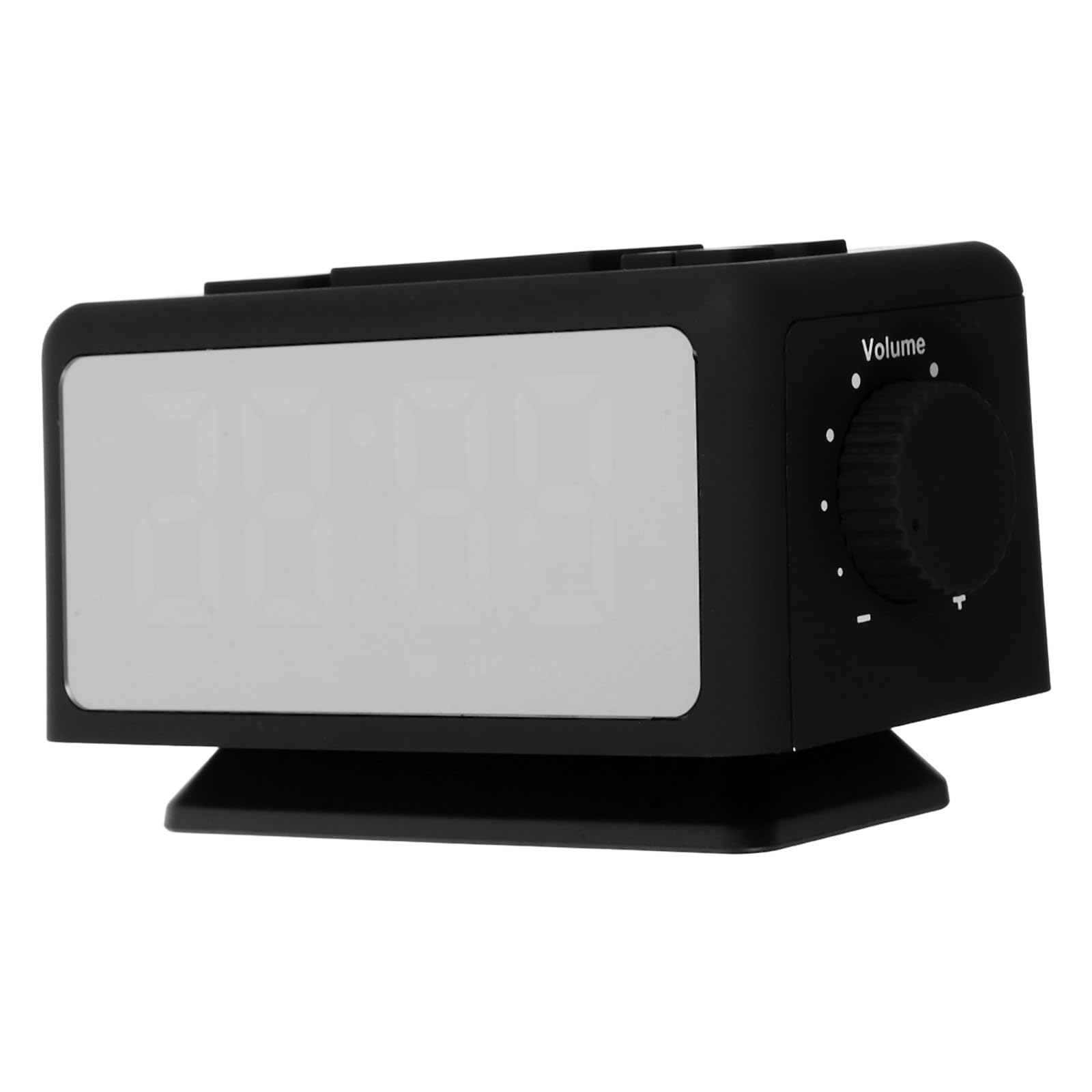 HOMSFOU Reloj Despertador Digital LED con Radio y Pantalla Espejo, Función Doble Alarma, Display de Día Laborable y Doble Puerto USB para Dormitorio