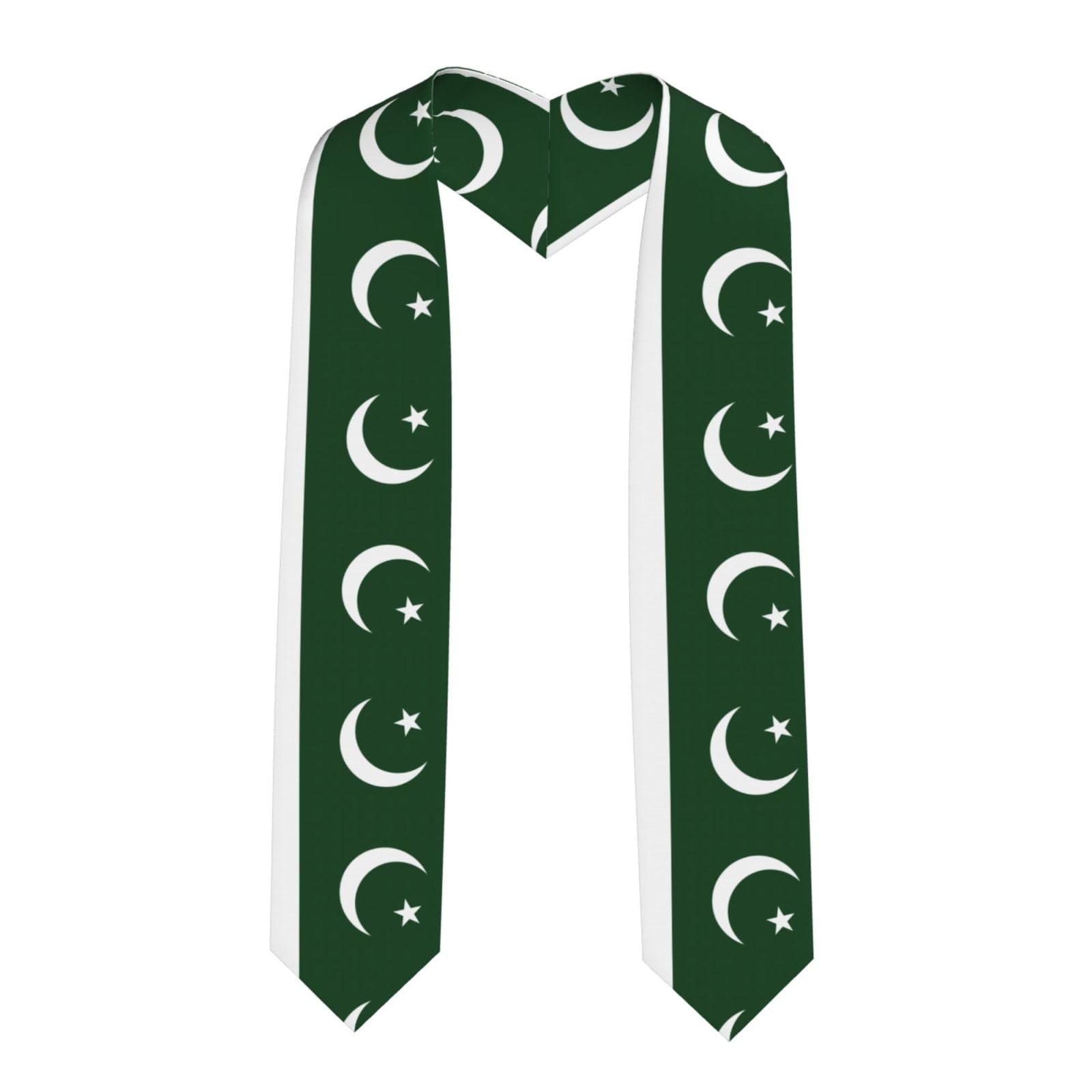Bgshjvf Unisex Sharp Corner Flag Of Pakistan Print Graduation Stole And Sash Class For Adult Graduation Honor Stole For Graduation, One Size